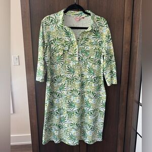 Persifor Winpenny Dress Sz L Floral Palm